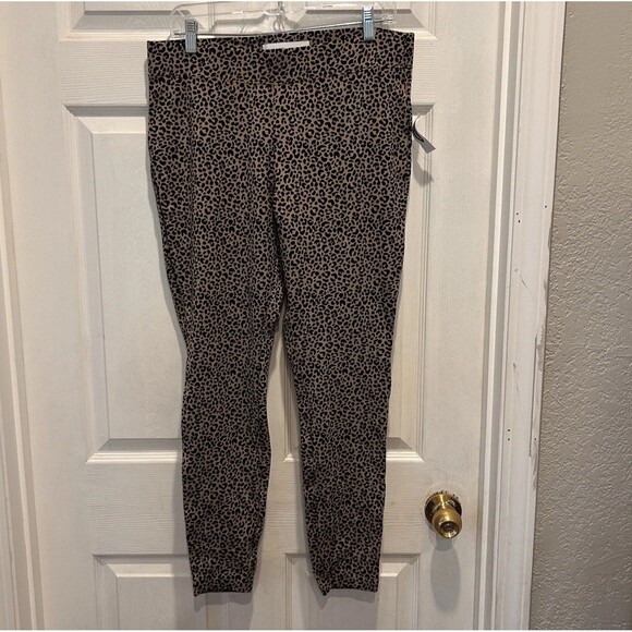 Old Navy‎ Stevie Animal Print Pull On Pants Womens Size Large NWT - Picture 1 of 6